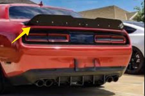 جناح اضافي تشالنجر اسود 2008-2023