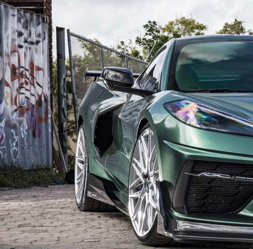 غطاء مرايا كورفيت C8 كاربون فايبر