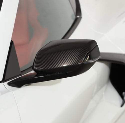 غطاء مرايا كورفيت C8 كاربون فايبر