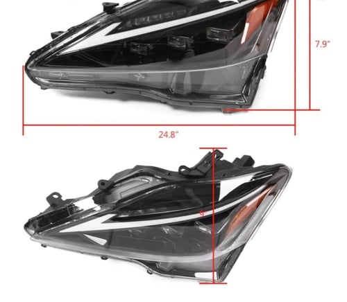 شمعات لكزس IS ( ثلاث عدسات ) تحويل شكل 2023 الشمعا...