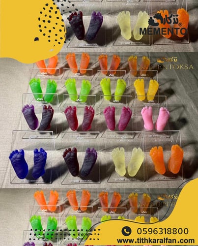 هدية خاصة أرجل بيبي عدة الوان