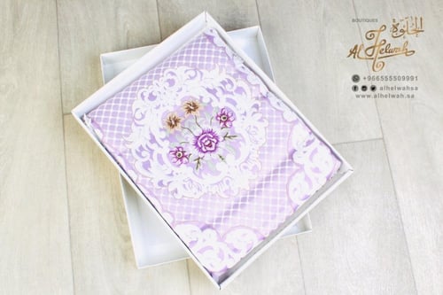 سجادة صلاة تركي فاخرة بعلبة 65x110 سم