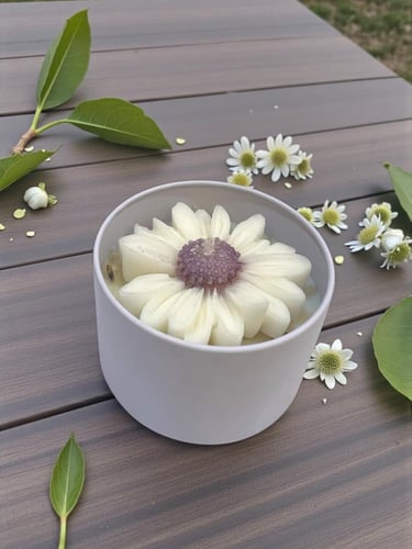 شمعة عطريه برائحه ( لافندر) ( السعر للحبه )