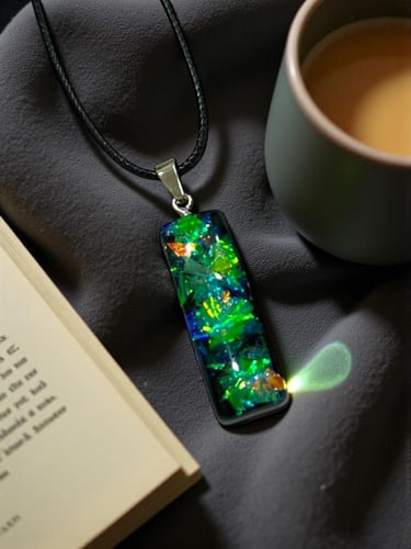 تعليقات واقراط براقه باللون الاسود