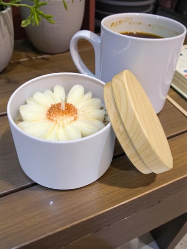 شمعة عطريه برائحه ( لافندر) ( السعر للحبه )