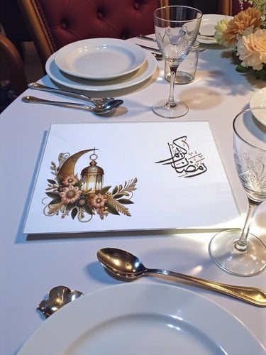 مفارش سفرة رمضان بطباعة عالية الجودة