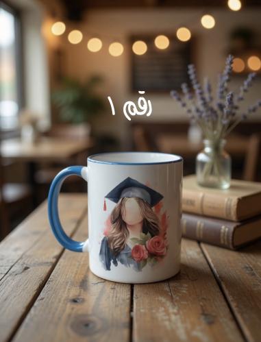 اكواب التخرج ( طباعه حراريه ) ٧ تصاميم متنوعه