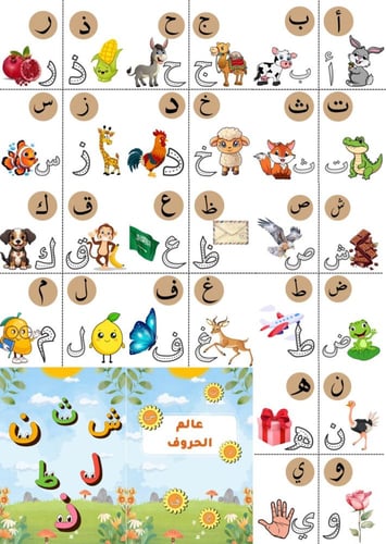 كراسة تعليم الحروف العربيه للاطفال