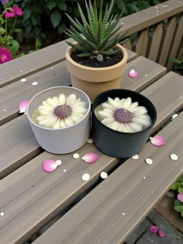 شمعة عطريه برائحه ( لافندر) ( السعر للحبه )