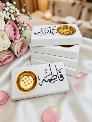 مبخره وتوزيعات انيقه بالاسم