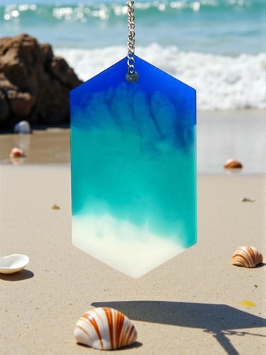 تعليقة بالوان البحر