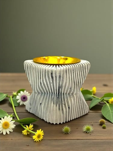 مبخره كونكريت صغيره مخططه ( الوان متعدده)