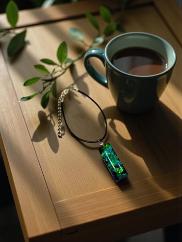 تعليقات واقراط براقه باللون الاسود