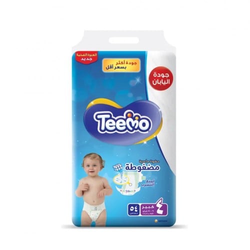 حفاضات تيمو، حجم 4 عبوة ميجا، 9-18 كجم، عدد 54 قطع...