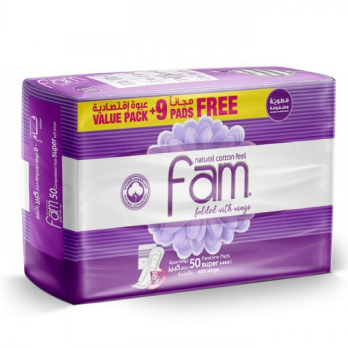 فام فوطة نسائية سوبر - 50 قطعة