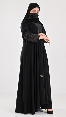 عباية كلوش مقفولة كم كسرات
