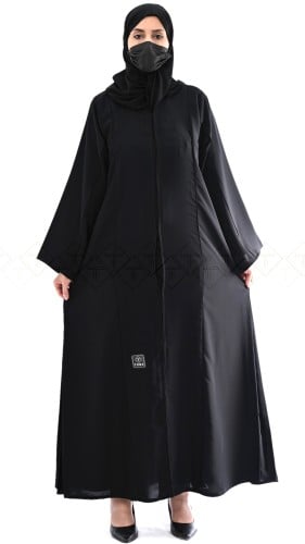 عباية نصف كلوش بكسرات أنيقة