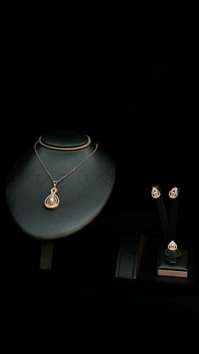 طقم مطلي تصميم ذهب