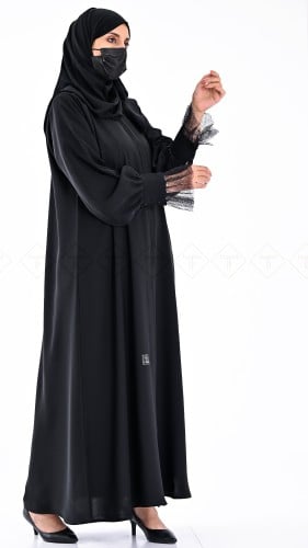 عبايه سوداء كم كبك