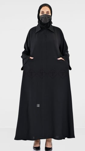 عباية كتف كلوش للدوام بجيوب