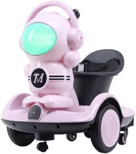 سيارة أطفال كهربائية رائد فضاء ، محركين 6V ريموت ت...