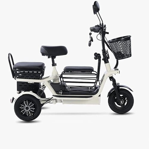 سكوتر كهربائي ثلاث مقاعد لكبار السن والبالغين – ثل...