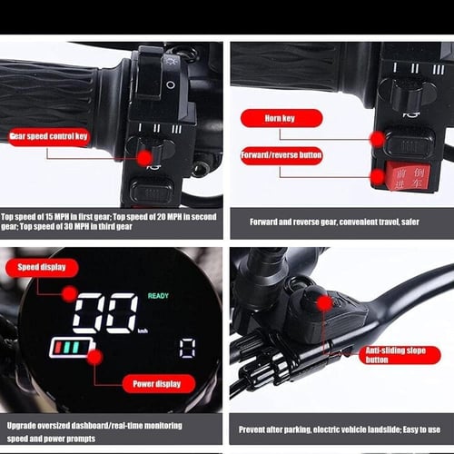 سكوتر كهربائي ثلاث مقاعد لكبار السن والبالغين – ثل...