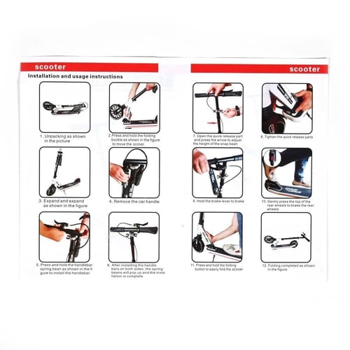 سكوتر للأطفال، سكوتر بثلاث عجلات قابلة للتعديل وال...