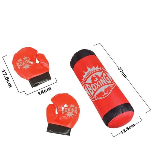 طقم كيس ملاكمة ، 3 قطع لعبة ملاكمة بوكس تعليق مع ق...