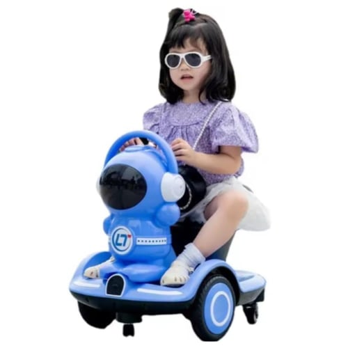 سيارة أطفال كهربائية رائد فضاء ، محركين 6V ريموت ت...