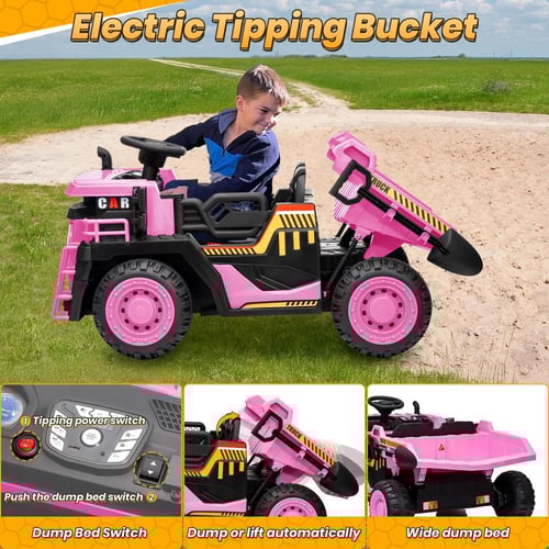 شاحنة قلابة كهربائية للأطفال 12 فولت – سيارة كبيرة...