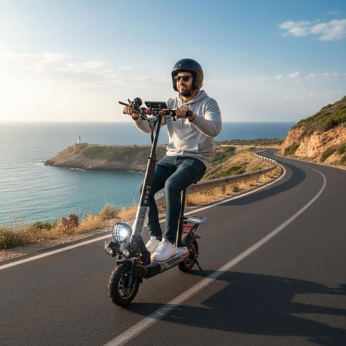 سكوتر الوحش المطور ثلاثة كشاف 48 فولت كشاف كبير سر...