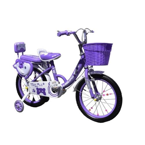 دراجه اطفال هوائية بتصميم بناتي مع سلة امامية ومقع...