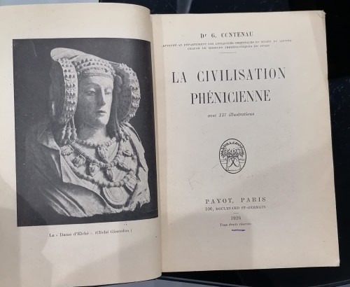 كتاب الحضارة الفينيقية طبعة 1926