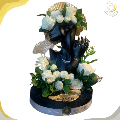 تنسيق ستاند مخمل اسود مع مانيكان