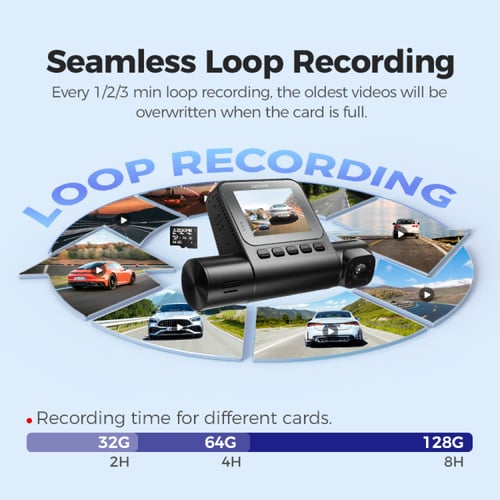 عرض داش كام AZDOME s58 : الداش كام + كيبل التشغيل...