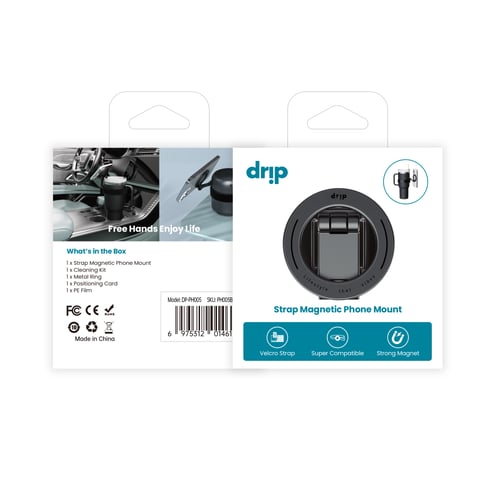 دريب حزام حامل للجوال مغناطيسي - أسود