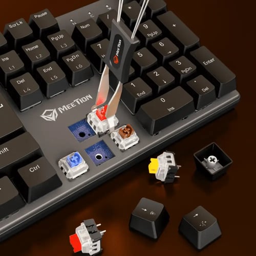 كيبورد ميكانيكي Meetion قابل لتغيير السويتشات (Hot...