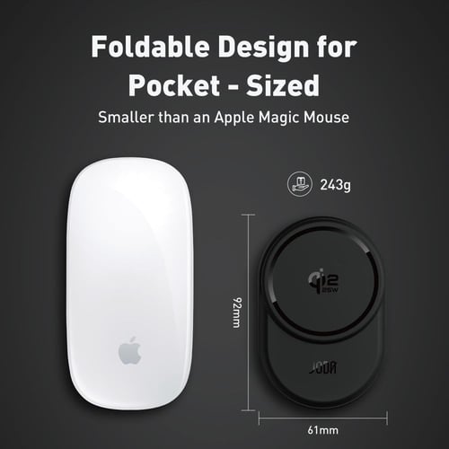 شاحن لاسلكي JODA كيوب 30 واط 3 في 1 أسود - محطة شح...