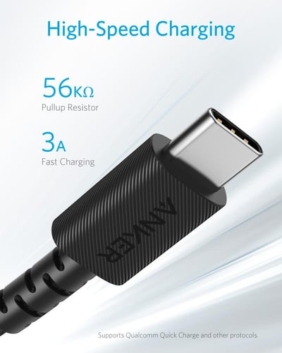 سلك انكر باور لاين سيليكت تايب سي الى يو اس بي 1.8...