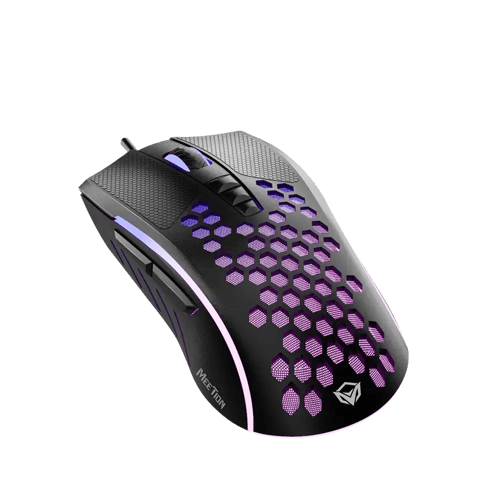 ماوس ألعاب Meetion خفيف الوزن بتصميم خلية النحل (H...