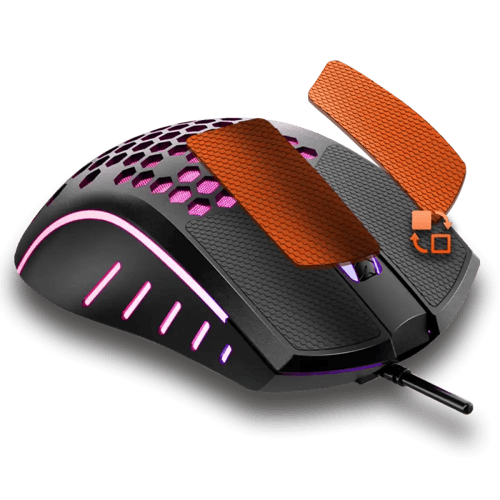 ماوس ألعاب Meetion خفيف الوزن بتصميم خلية النحل (H...