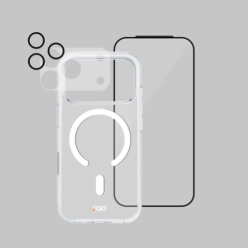 بكج ArmorPro (4 في 1) كفر ماج سيف شفاف + شاشة شفاف...