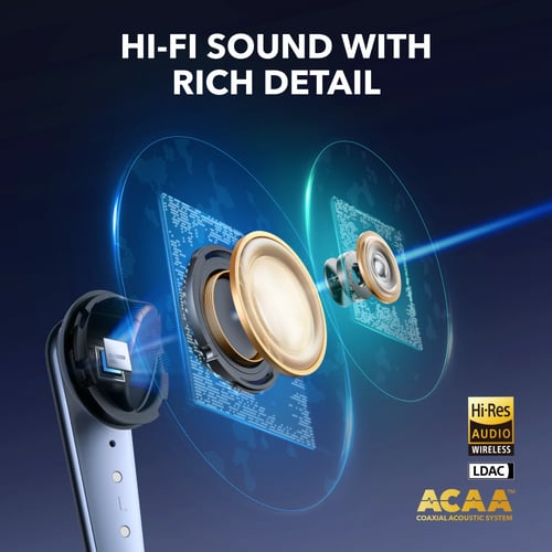 سماعة اذن ساوندكور ليبرتي 4 برو - ازرق