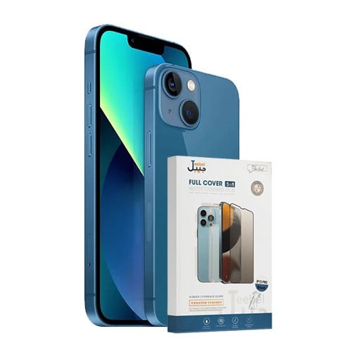 ايفون 13 عادي 128 جيجا, لون ازرق مع بكج حماية ضمان...