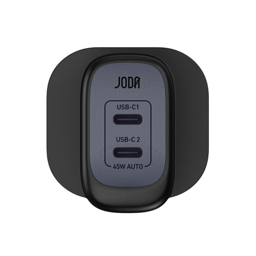 شاحن جداري JODA Mobi بقوة 45 واط أسود - منفذين تاي...