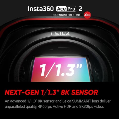 كاميرا الأكشن Insta360 Ace Pro 2 باقة قياسية وبطار...