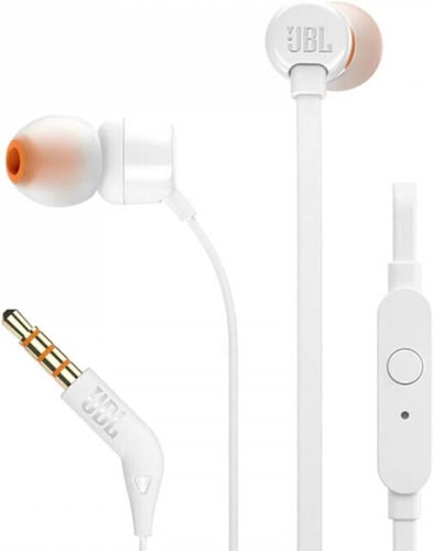 سماعة داخل الأذن بصوت نقي وباس عميق - JBL T110