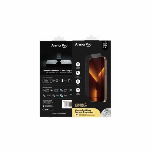 حماية شاشة زجاجية ArmorPro ديفندر ايفون 16 برو - ش...