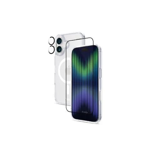 Armor Pro 3-in-1 Protection Package (Mag Safe) for iPhone 16 - Transparent